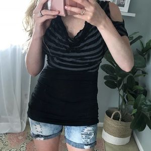 Dressy Cold Shoulder Top